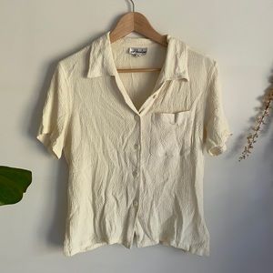 Vintage button up top